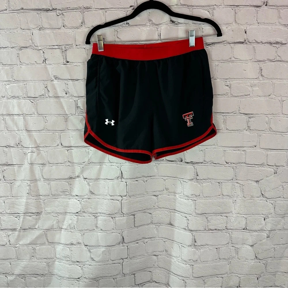 under armour texas tech red raiders athletic shorts sz small TTU actiwear